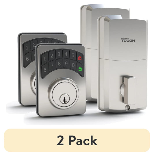 (2 Pack)  Digital Deadbolt, Satin Nickel, Model 1752002