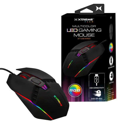 Multicolor LED Gaming Mouse, 4 Selective DPI Modes, LED Fade Lighting Effect, Fast and Easy Installation