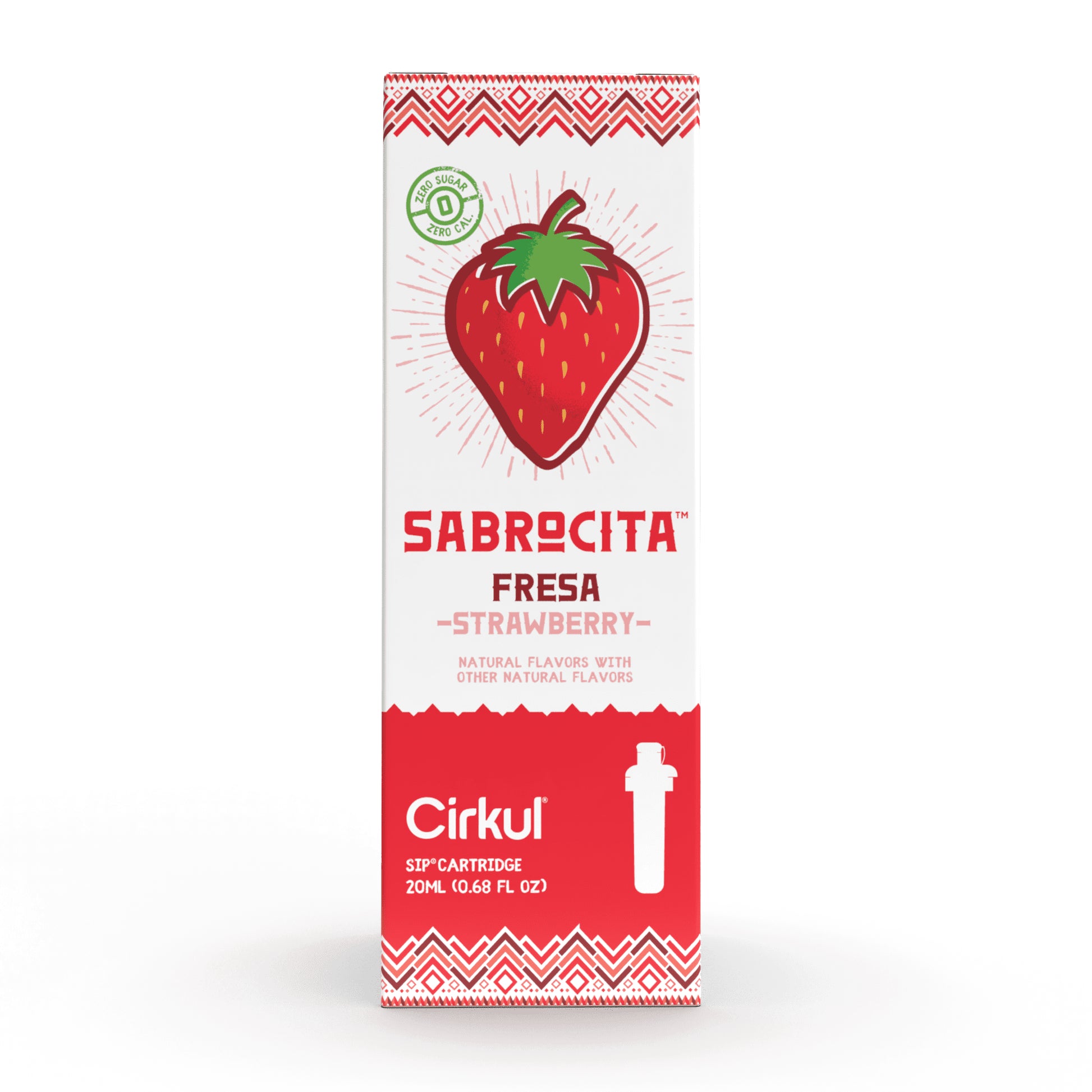 (2 Pack)  Sabrocita Strawberry Flavor Cartridge, Drink Mix, 1-Pack