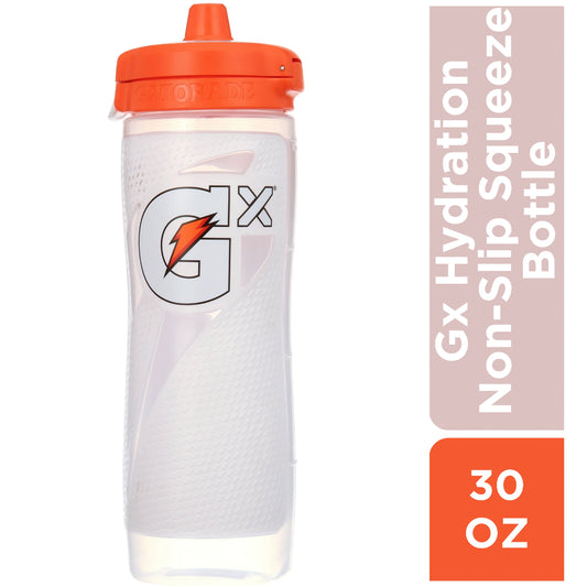 Gx Hydration System Non-Slip Squeeze Bottle 30 Oz (White)