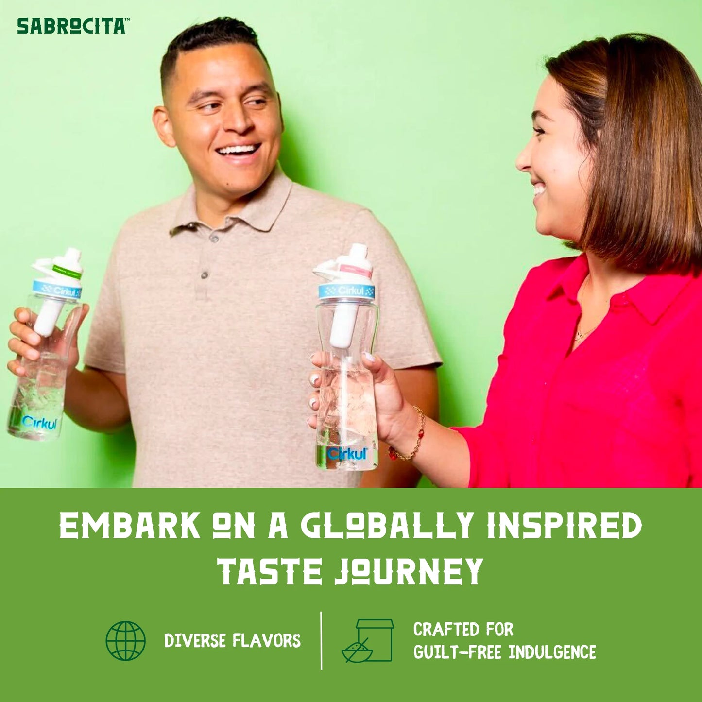 (2 Pack)  Sabrocita Strawberry Flavor Cartridge, Drink Mix, 1-Pack